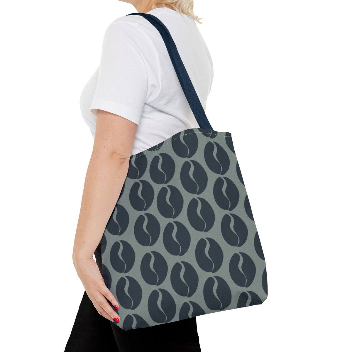 Blue Coffee Bean Tote - City Blues Coffee Vibes Tote Bag
