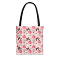 Coquette Pumpkin Halloween Tote Bag - Cute Ghosts and Bows Carryall