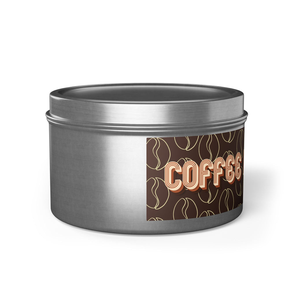 Fresh Coffee Scent Candle - Coffee House Vibes Tin Candle