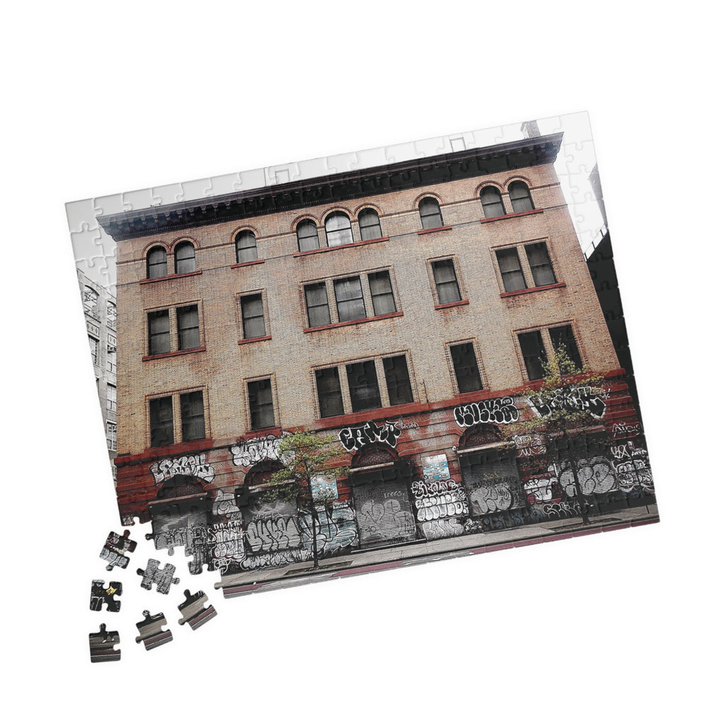 Urban Graffiti Photo Puzzle - Street Level Tagged Building Puzzle- 110 or 252 pieces