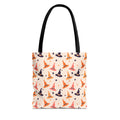 Halloween Witch Hat Tote Bag - Cute All-Over-Print Spooky Pattern