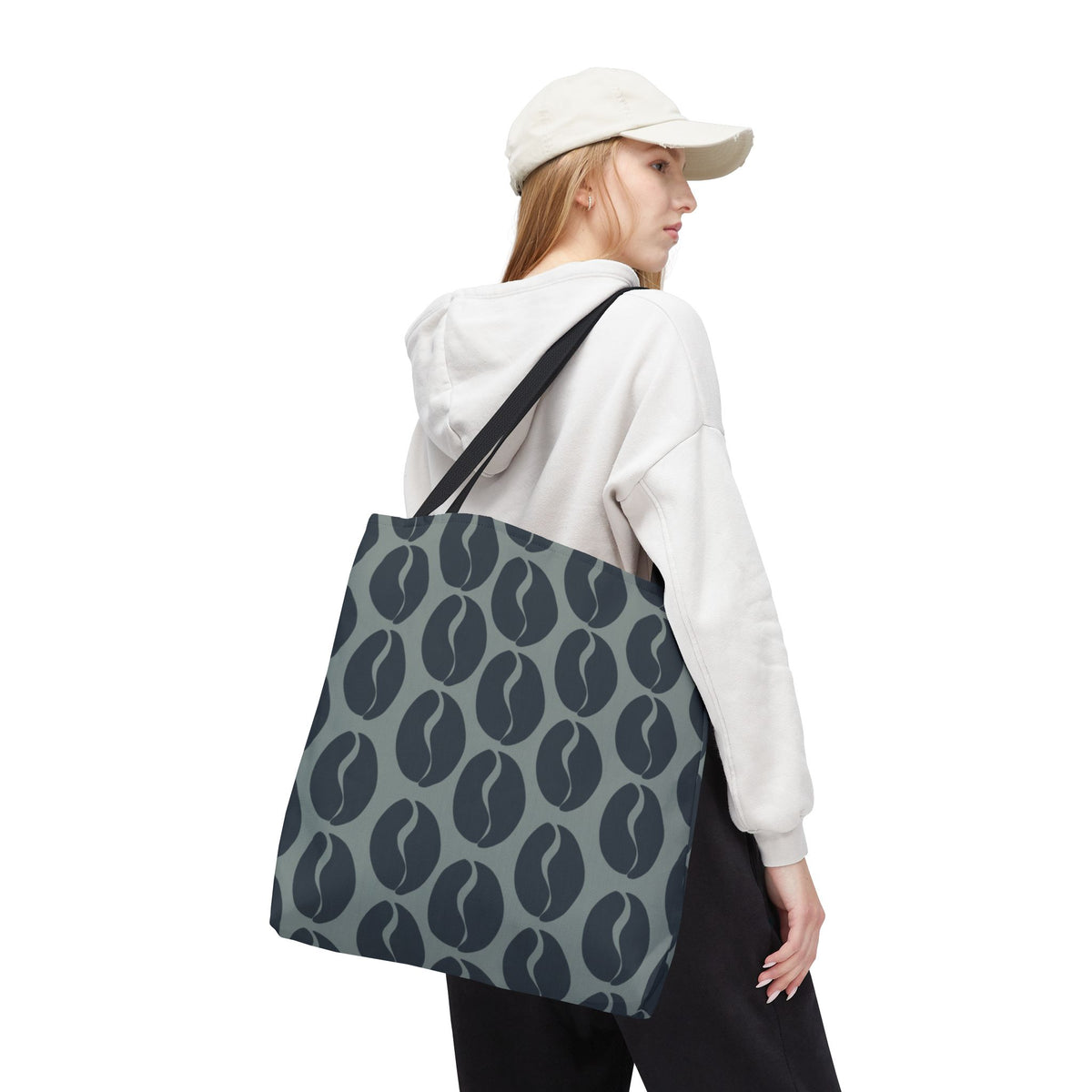 Blue Coffee Bean Tote - City Blues Coffee Vibes Tote Bag
