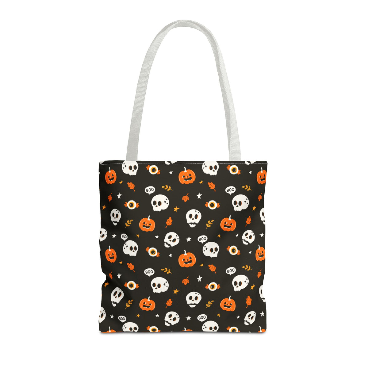 Halloween Pumpkin and Skulls Cute and Spooky Trick-or-Treat Candy Bag