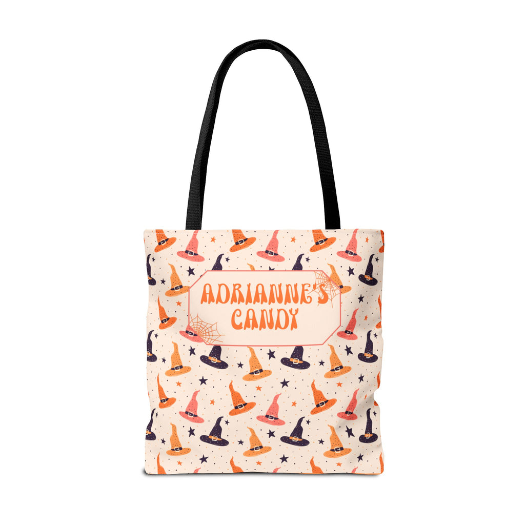 Halloween Witch Hat Pattern Trick or Treat Bag - Personalizable Candy Tote