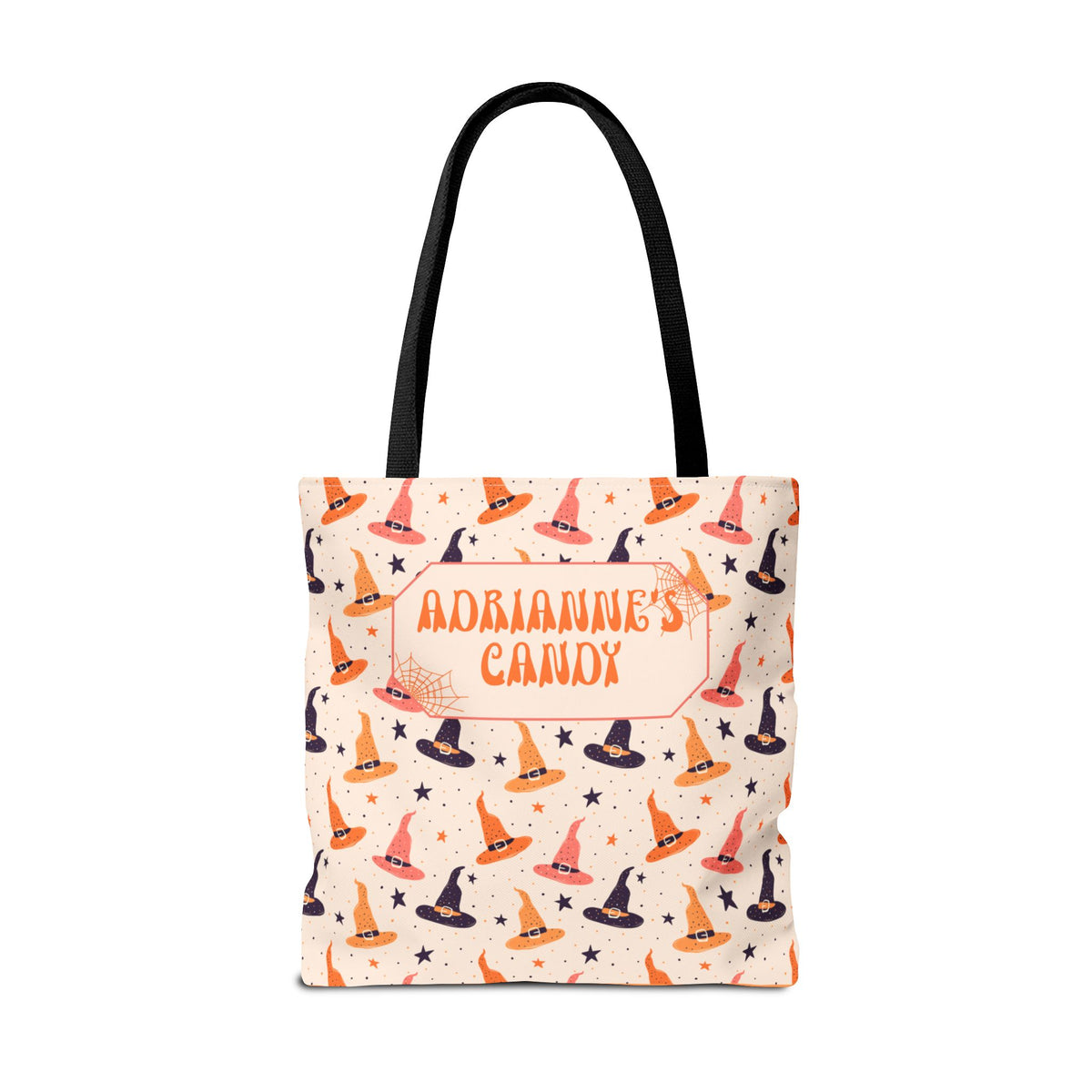 Halloween Witch Hat Pattern Trick or Treat Bag - Personalizable Candy Tote