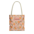 Personalizable Tropical Tote - Pink and Orange Floral Bag