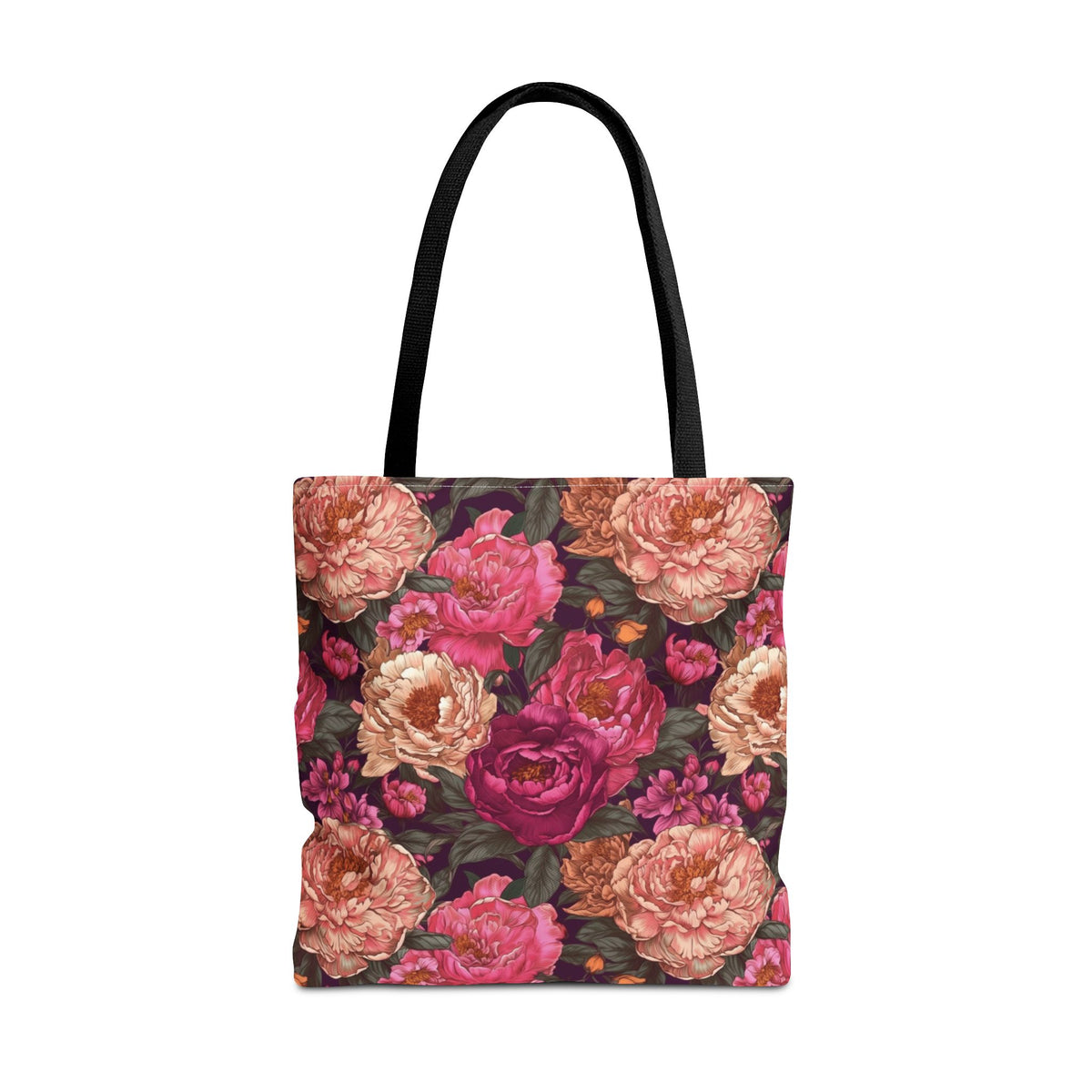 Pink Peony Tote Bag – Vintage Floral Garden Carryall