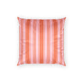 Velvet Accent Pillow - Pink and Orange Ticking Stripe Pillow