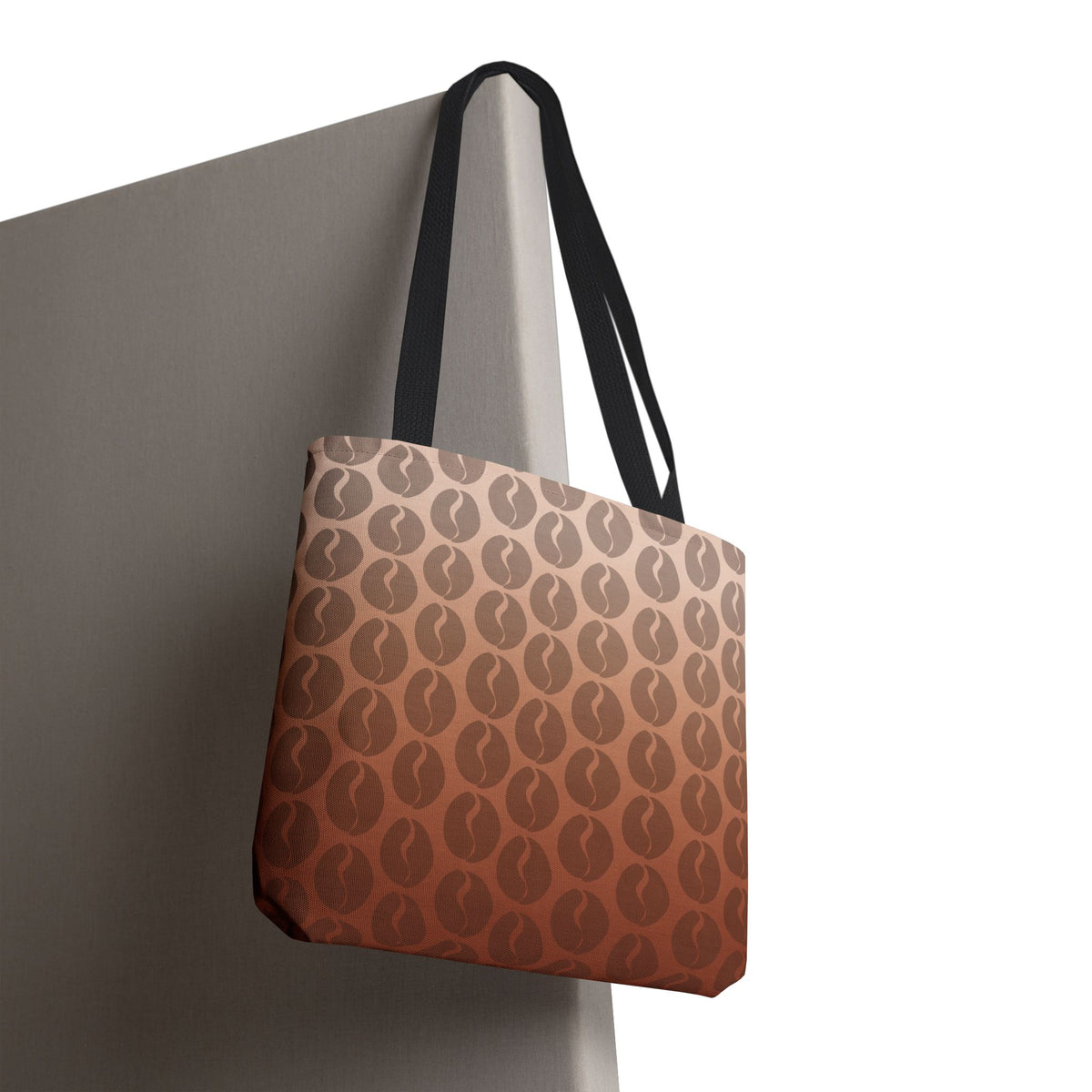 Coffee Lover's Ombre Tote Bag - Coffee Bean Gradient Tote Bag
