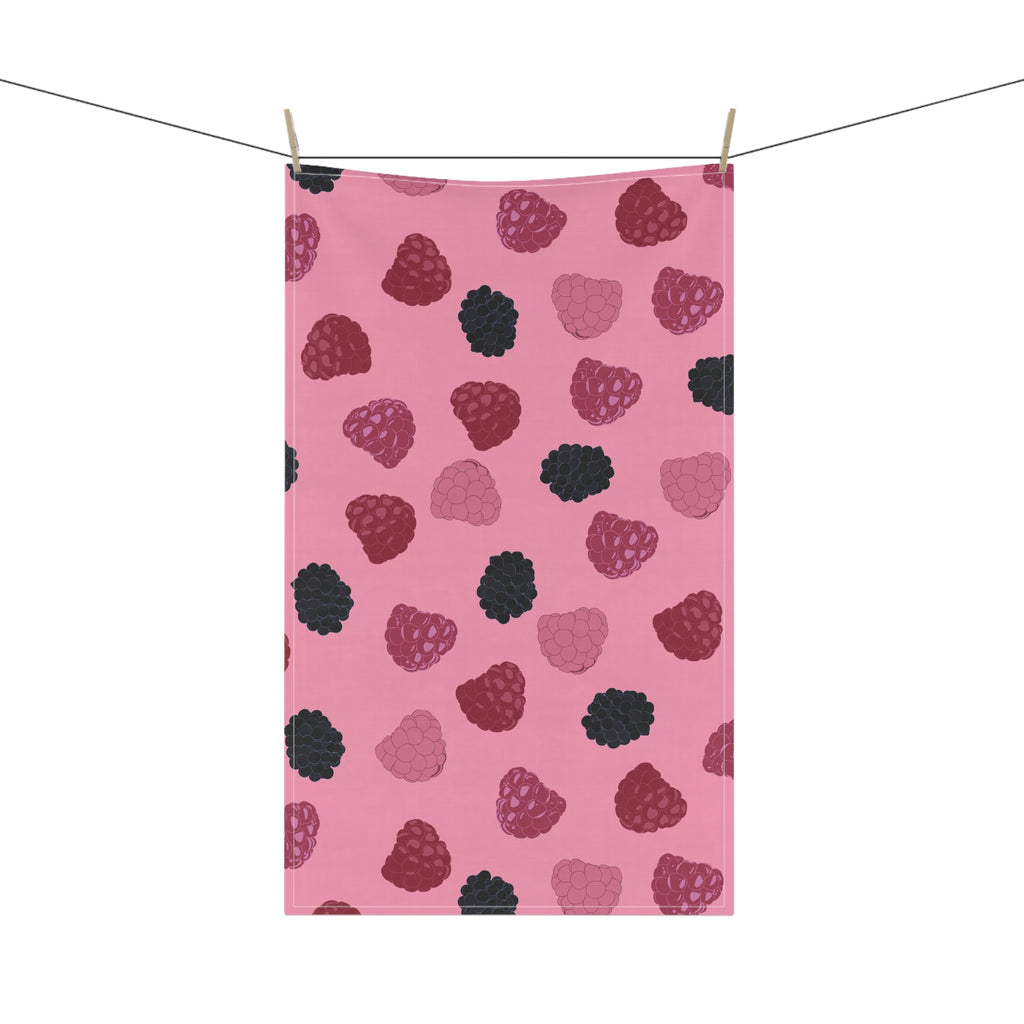 Pop Art Kitchen Towel - Pink Berry Decorative Towel