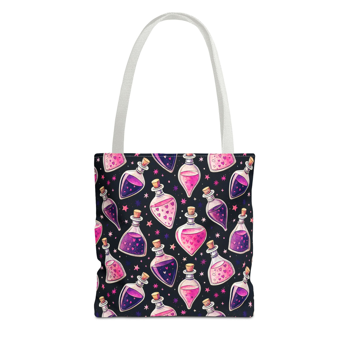Cute Spooky Potion Bottle Bag - Pink and Purple Magic Halloween Tote
