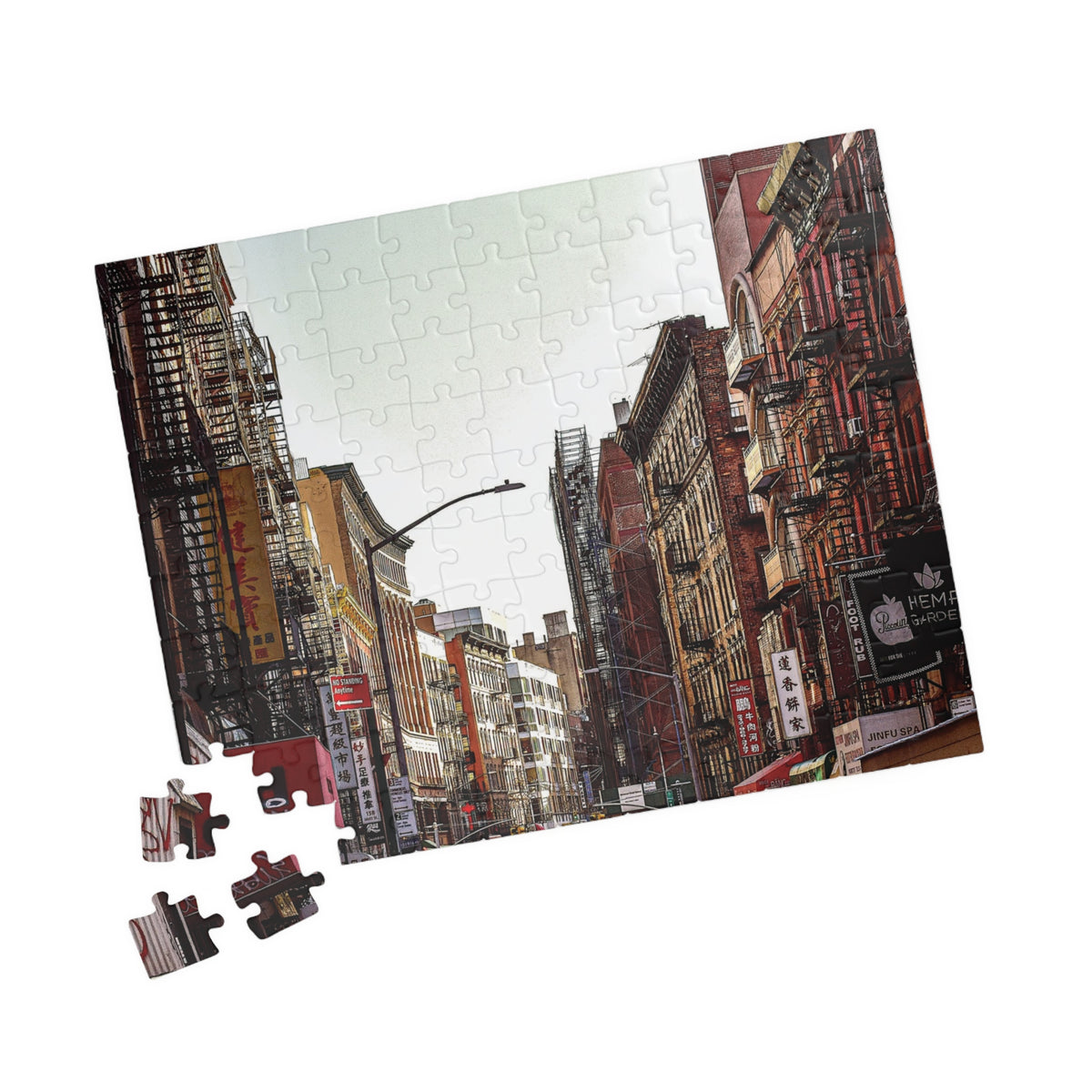Downtown New York Puzzle - Chinatown Skies Puzzle- 110 or 252 pieces