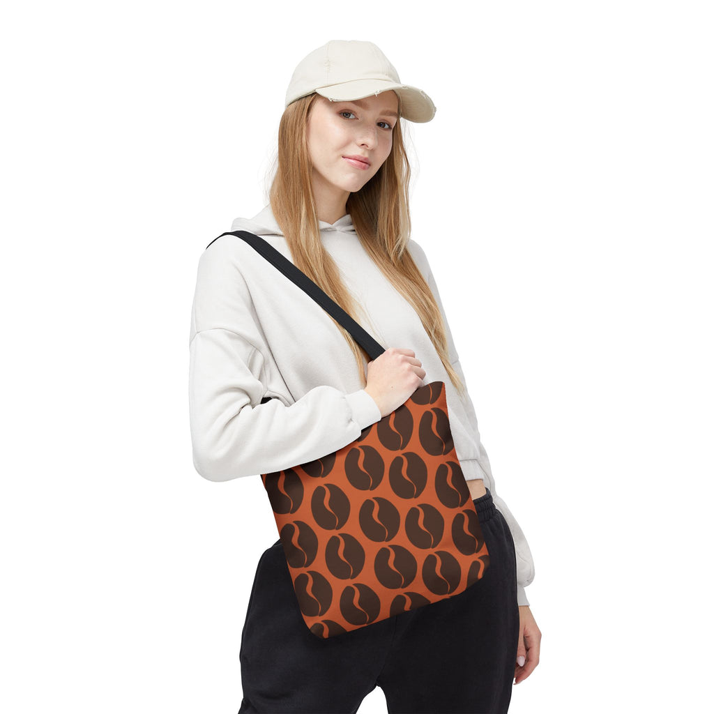 Coffee Bean Tote Bag - Cocoa Brown Coffee Lover's Tote