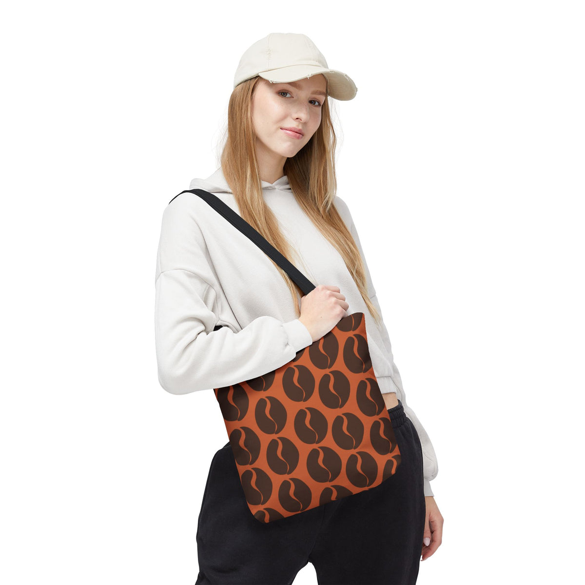 Coffee Bean Tote Bag - Cocoa Brown Coffee Lover's Tote