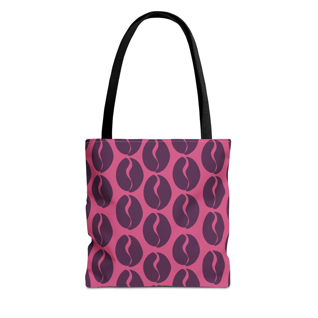 Coffee Lover's Tote - Grape on Pink Coffee Vibes Tote Bag