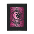 Moon Tarot Velveteen Plush Blanket – Pink Celestial Tarot Design