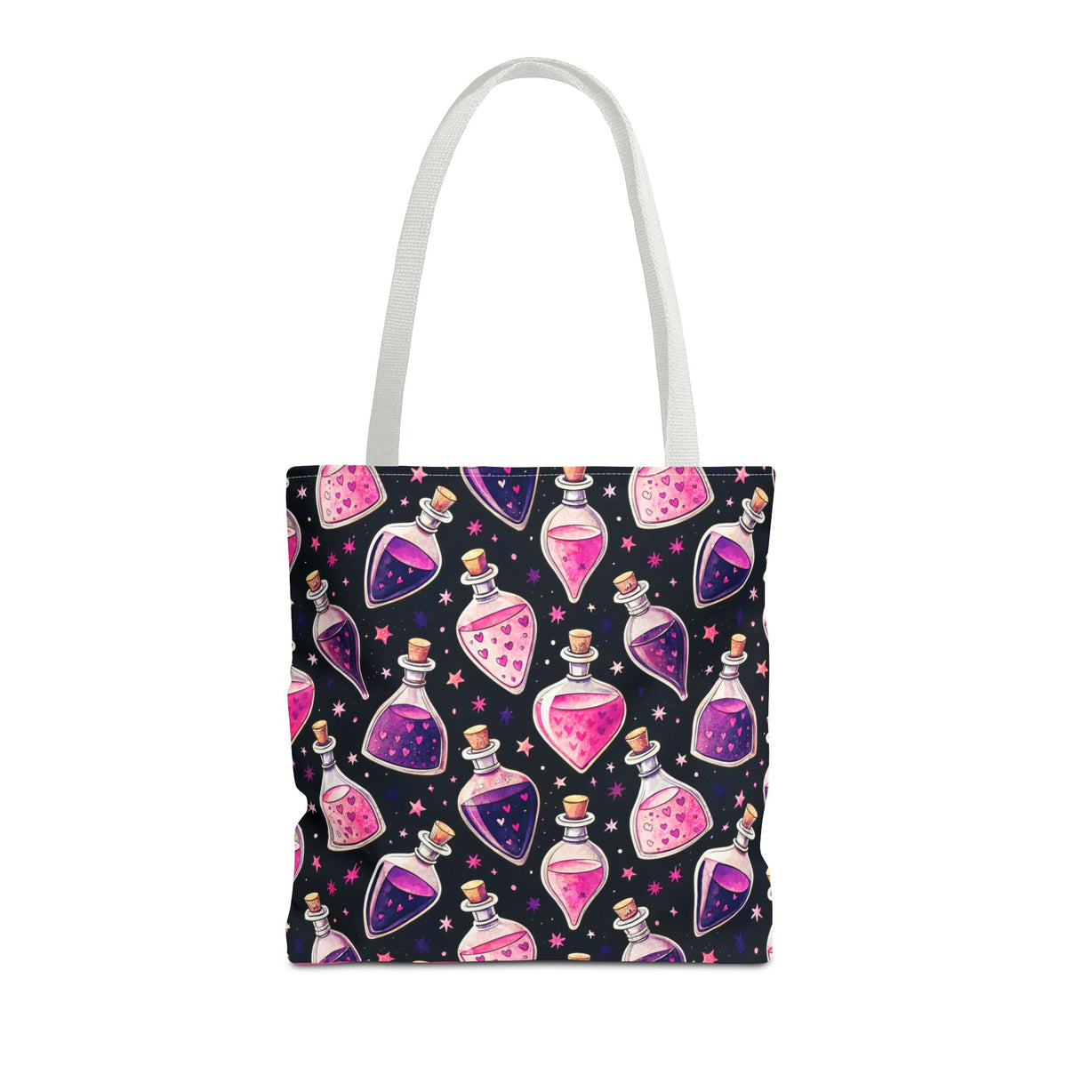 Cute Spooky Potion Bottle Bag - Pink and Purple Magic Halloween Tote
