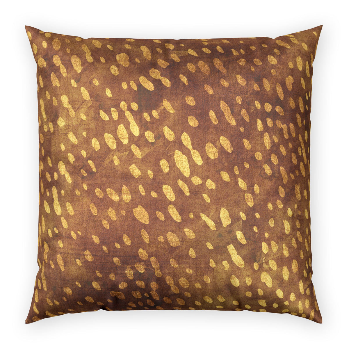 Animal Print Pillow - Decorative Golden Deer Velvet Pillow