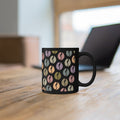Colorful Vibes Coffee Bean Mug in Black