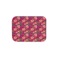 Vivid Magenta Peony Maximalist Sherpa Throw Blanket