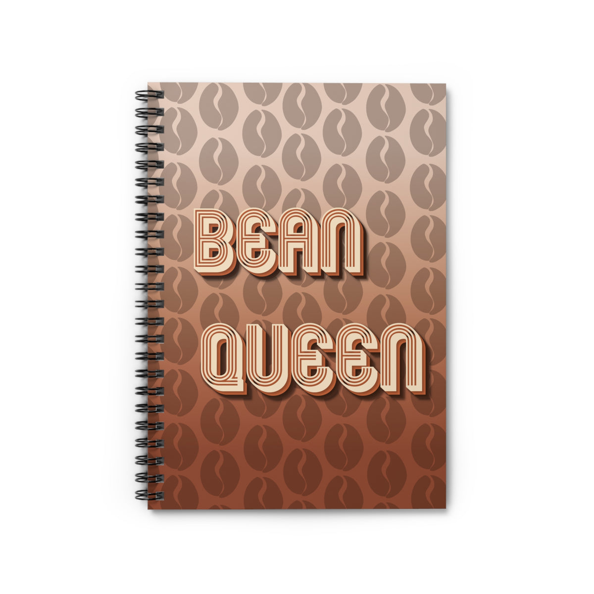Bean Queen Coffee Lover’s Spiral Notebook
