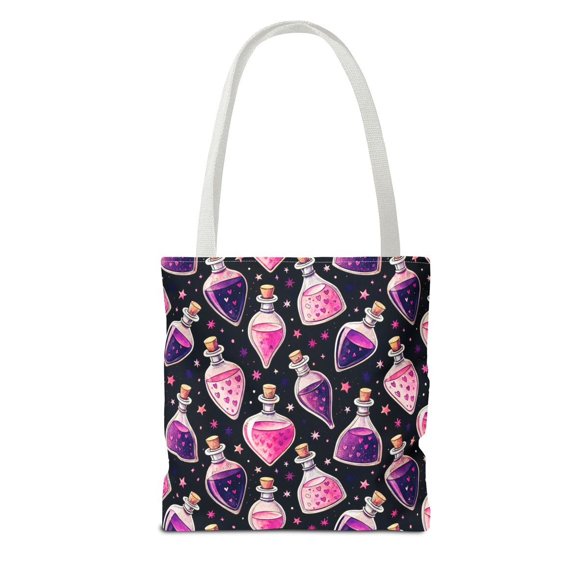 Cute Spooky Potion Bottle Bag - Pink and Purple Magic Halloween Tote