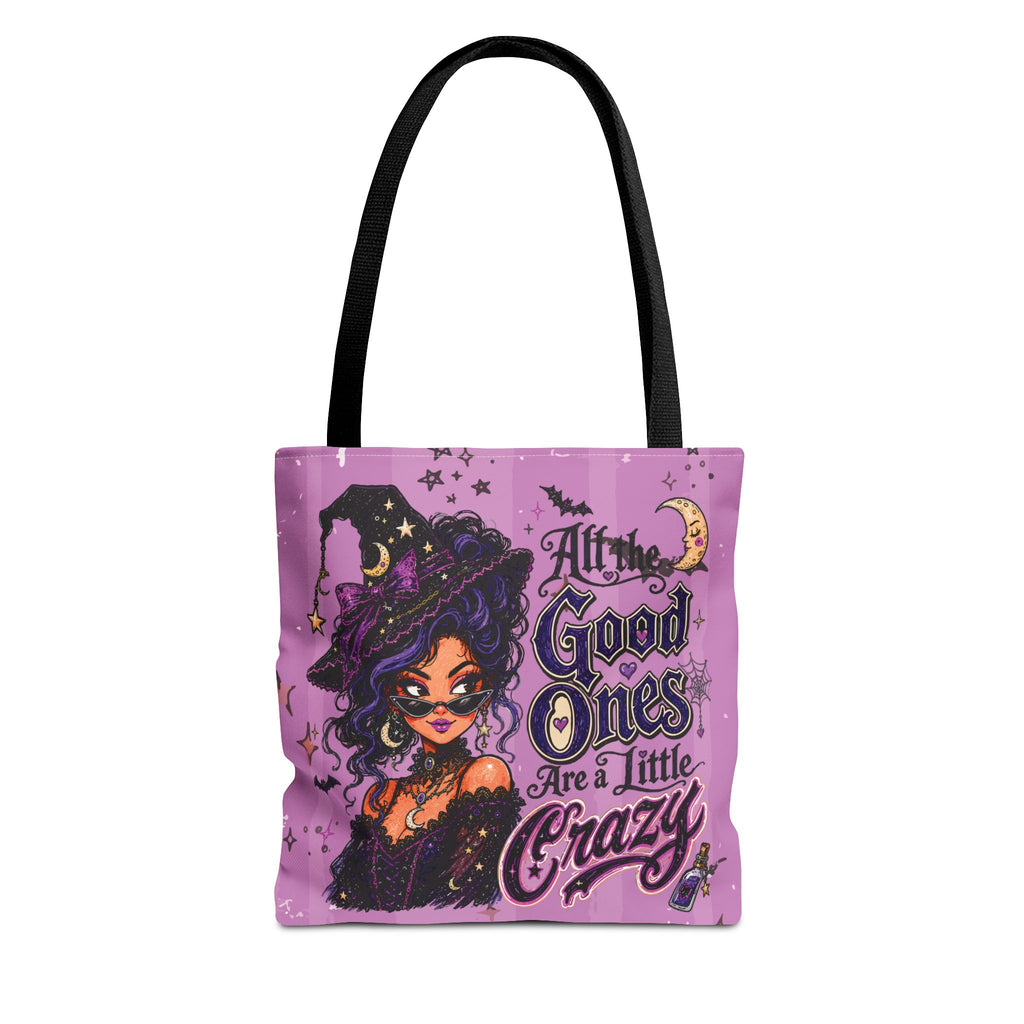 Witchy Purple Tote - “All the Good Ones Are a Little Crazy” Graphic Tote