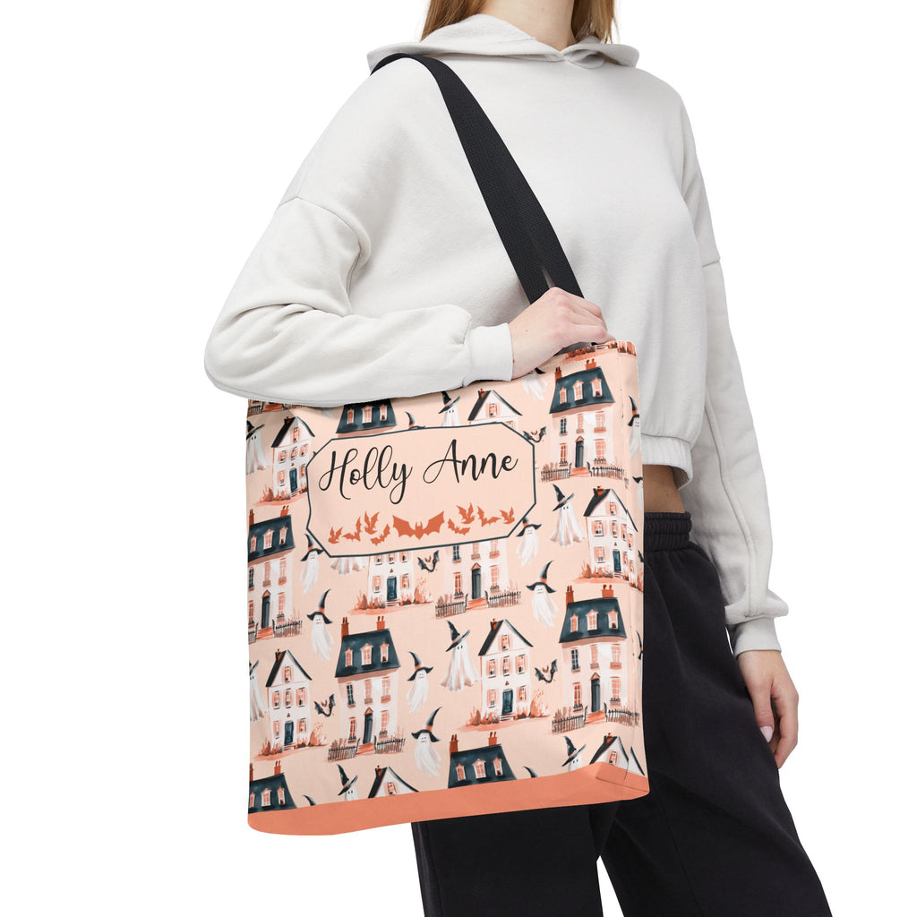 Spooky Village Personalizable Tote Bag