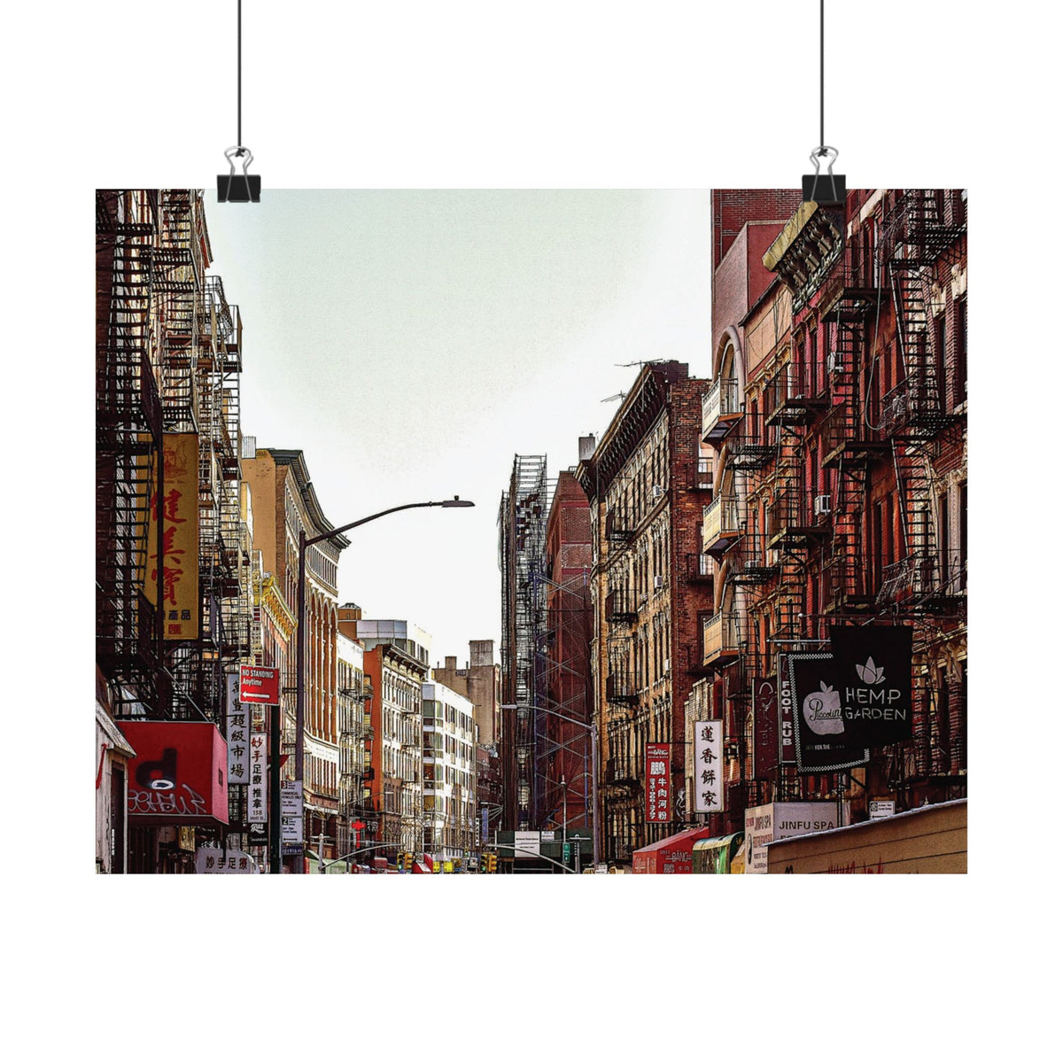Downtown New York Photo - Chinatown Skyline Matte Poster