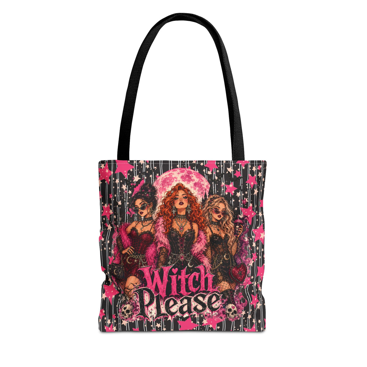 Witch Please Tote Bag - Vintage Glam Witchy Trio Tote