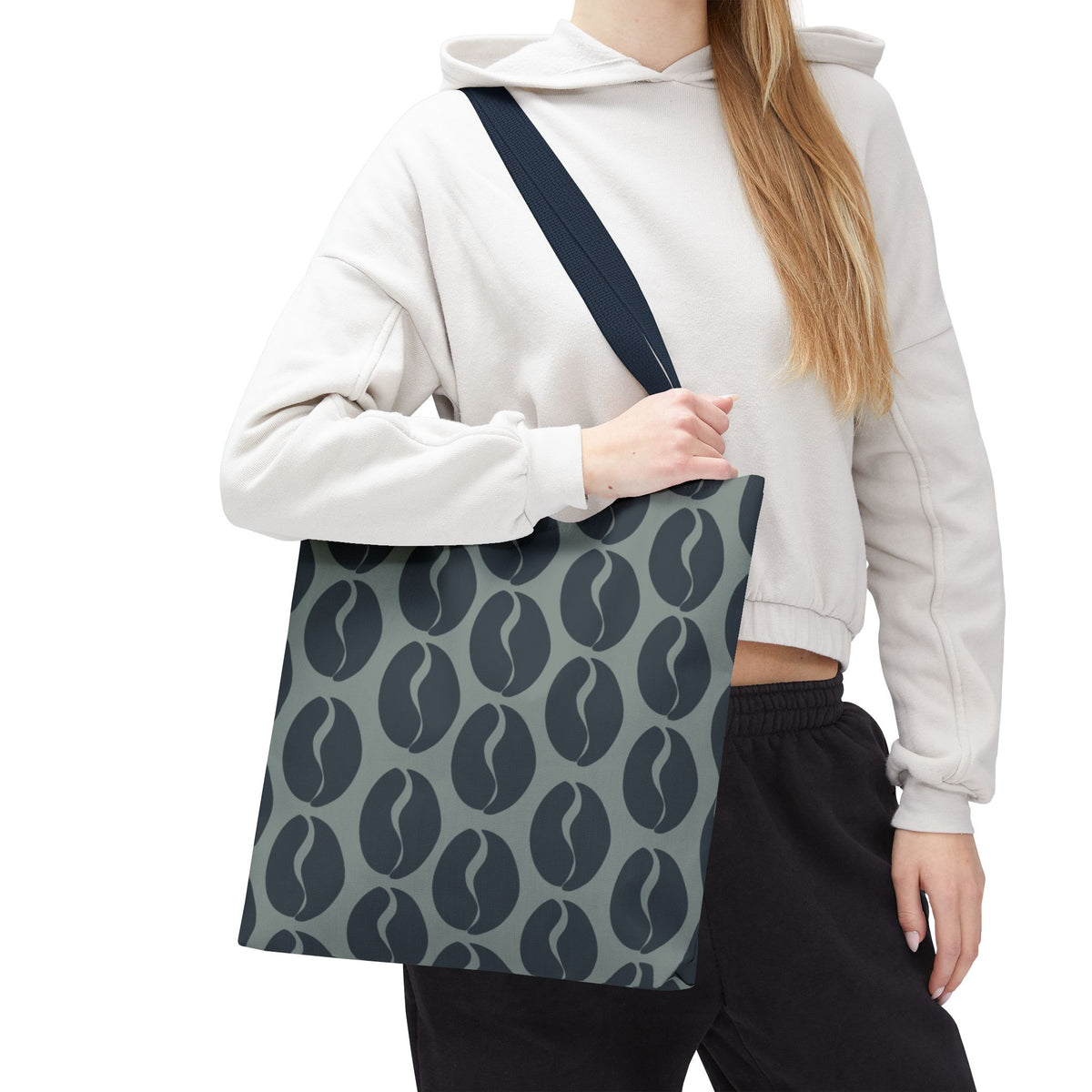 Blue Coffee Bean Tote - City Blues Coffee Vibes Tote Bag