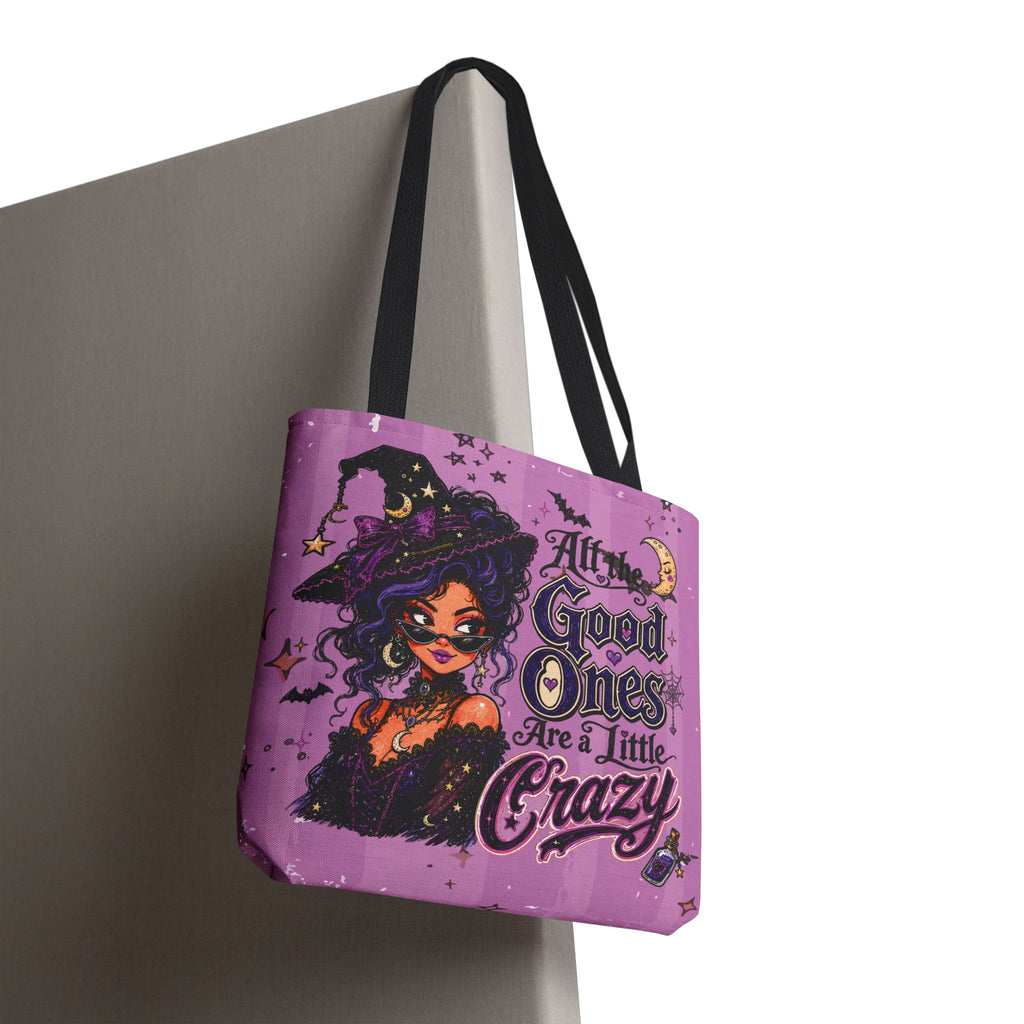 Witchy Purple Tote - “All the Good Ones Are a Little Crazy” Graphic Tote