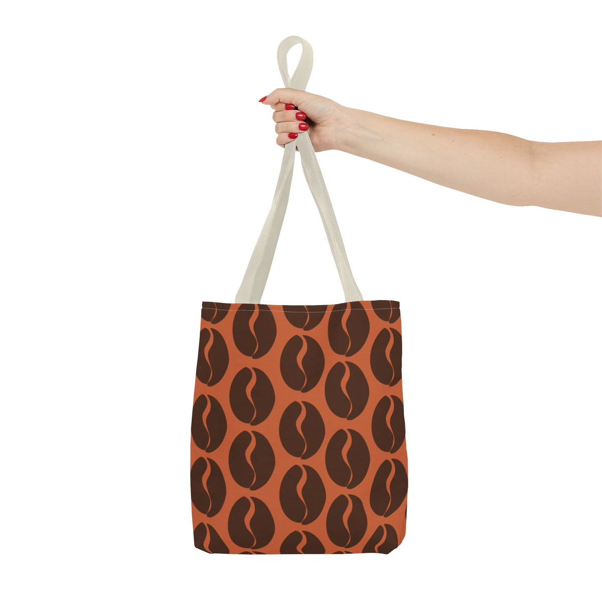 Coffee Bean Tote Bag - Cocoa Brown Coffee Lover's Tote