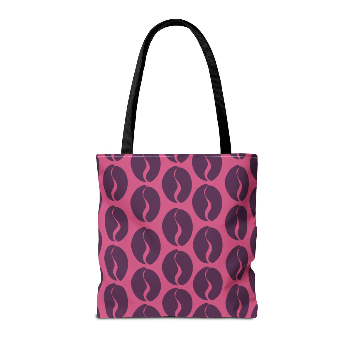 Coffee Lover's Tote - Grape on Pink Coffee Vibes Tote Bag