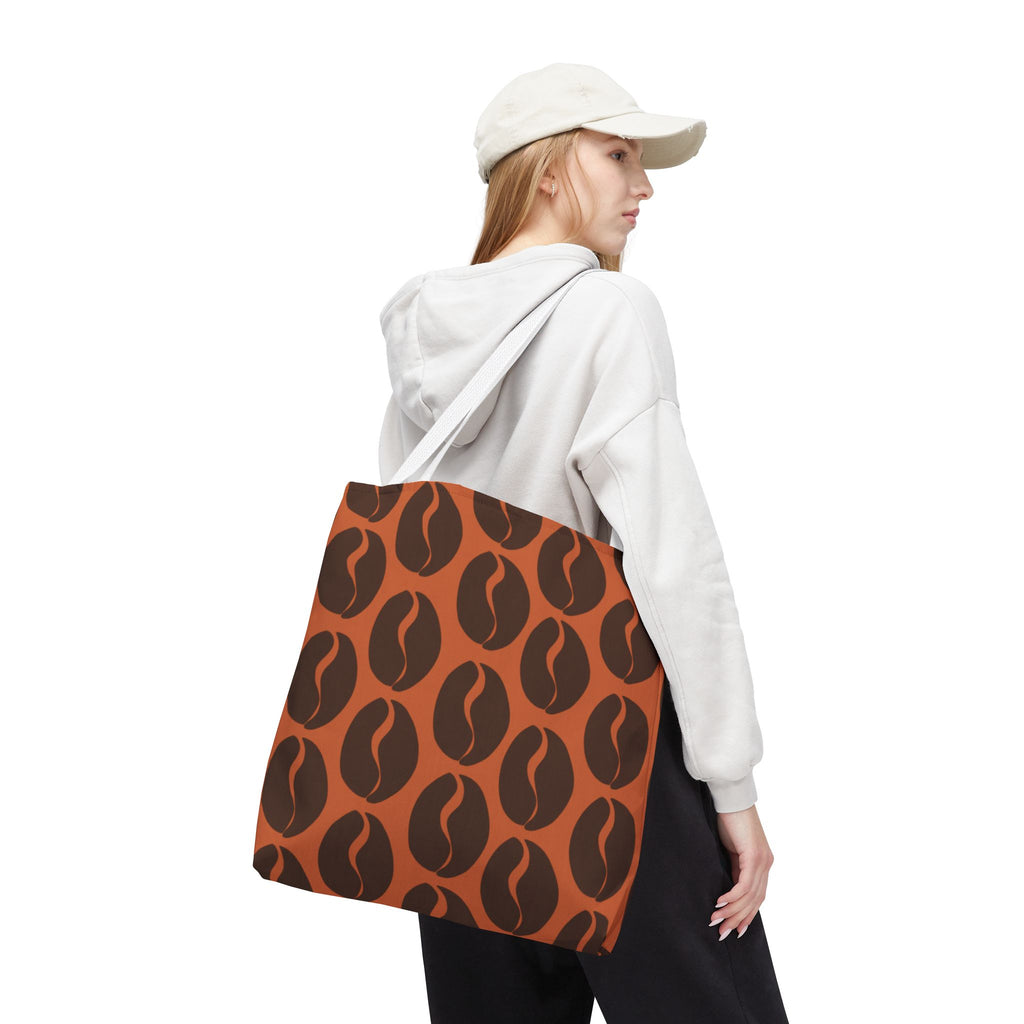 Coffee Bean Tote Bag - Cocoa Brown Coffee Lover's Tote