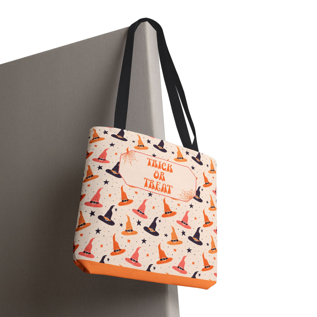 Halloween Witch Hat Pattern Trick or Treat Bag - Personalizable Candy Tote