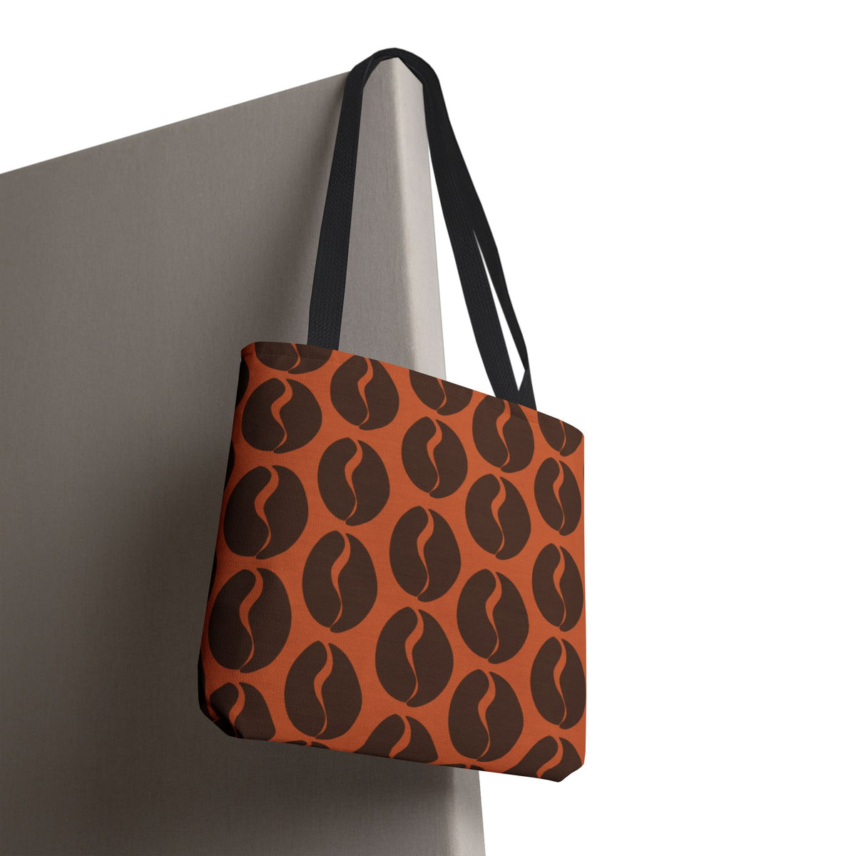 Coffee Bean Tote Bag - Cocoa Brown Coffee Lover's Tote
