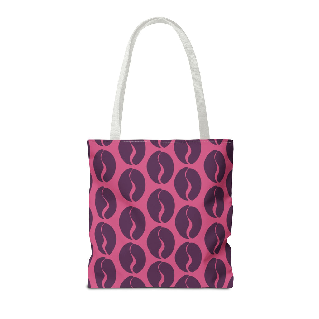 Coffee Lover's Tote - Grape on Pink Coffee Vibes Tote Bag