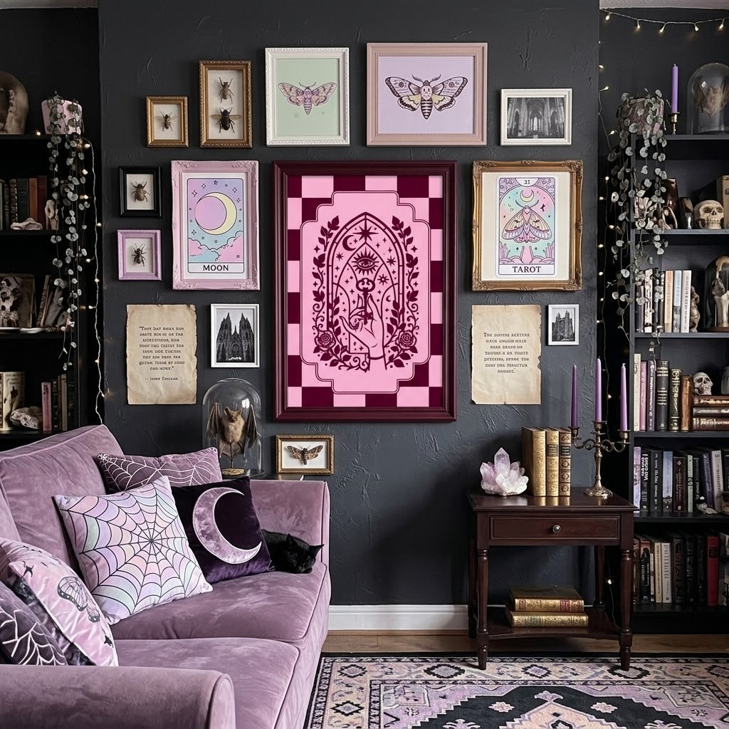 Retro Modern Key to Wisdom Art Print